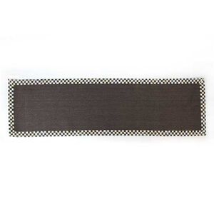 2'6" x 9' Courtly Check® Black Sisal Rug Runner.